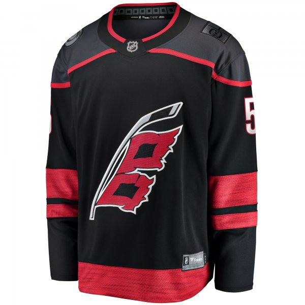 Men's Carolina Hurricanes Jalen Chatfield Fanatics Black Home Premier Breakaway Player Jersey