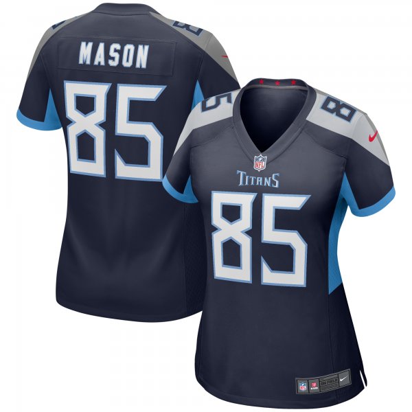 Women's Tennessee Titans Derrick Mason Nike Navy Game Retired Player Jersey