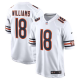 Men's Chicago Bears #18 Caleb Williams Nike White 2024 NFL Draft First Round Pick Player Limited Jersey