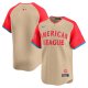 Men's American League Nike Cream 2024 MLB All-Star Game Cool Base Jersey