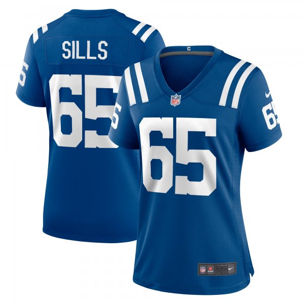 Women's Indianapolis Colts Josh Sills Nike  Royal Team Game Jersey