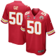 Willie Gay #50 Kansas City Chiefs Super Bowl LVII Champions 3 Stars Men's Game Red NFL Jersey