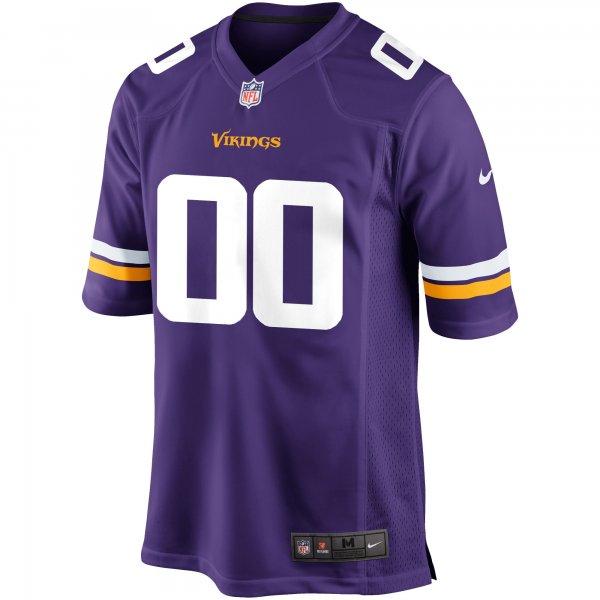 Men's Minnesota Vikings Nike Purple Custom Game Jersey