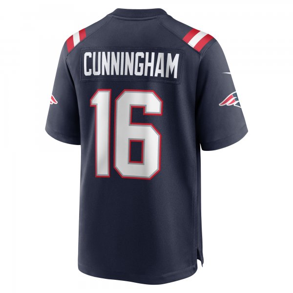 Men's New England Patriots Malik Cunningham Nike  Navy Team Game Jersey