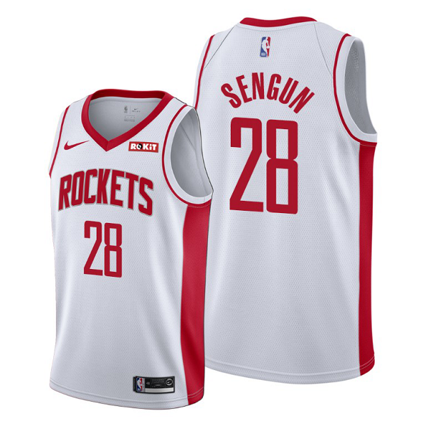 Men's Houston Rockets #28 Alperen Sengun White 2021 NBA Draft Association Edition Jersey