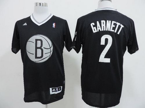 Men's Brooklyn Nets #2 Kevin Garnett Black 2013 Christmas Day Swingman Stitched NBA Jersey