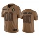 Men's Miami Dolphins Active Player Custom 2023 Brown Salute To Service Limited Football Stitched Jersey