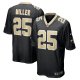 Men's New Orleans Saints Kendre Miller Nike  Black Team Game Jersey