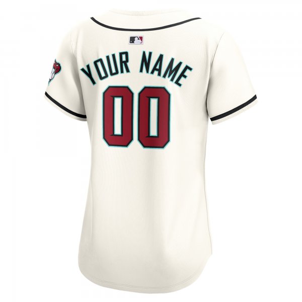 Women's Arizona Diamondbacks Nike White Home Limited Custom Jersey