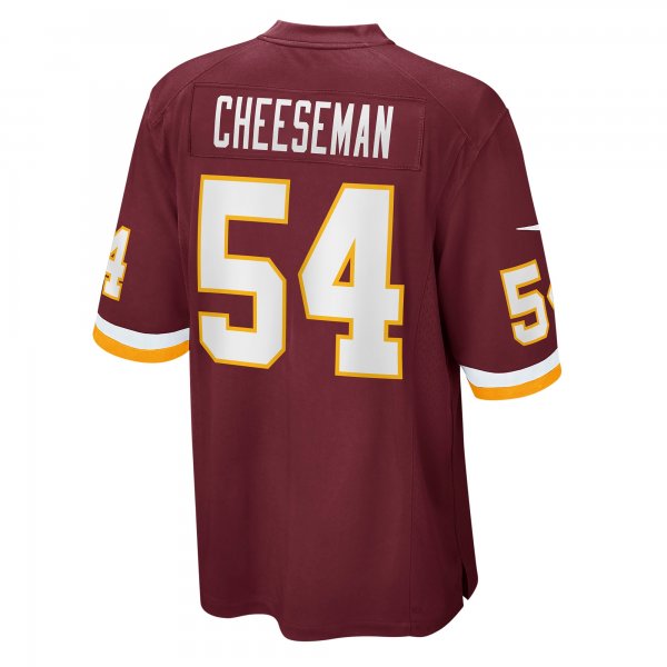 Men's Washington Football Team Camaron Cheeseman Nike Burgundy Game Jersey