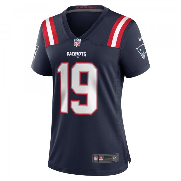 Women's New England Patriots Matt Corral Nike  Navy Team Game Jersey