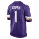 Men's Minnesota Vikings Shaquill Griffin Nike  Purple Team Game Jersey