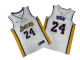 Men's Los Angeles Lakers #24 Kobe Bryant White Mitchell and Ness NBA Jersey