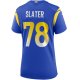 Women's Los Angeles Rams Jackie Slater Nike Royal Game Retired Player Jersey