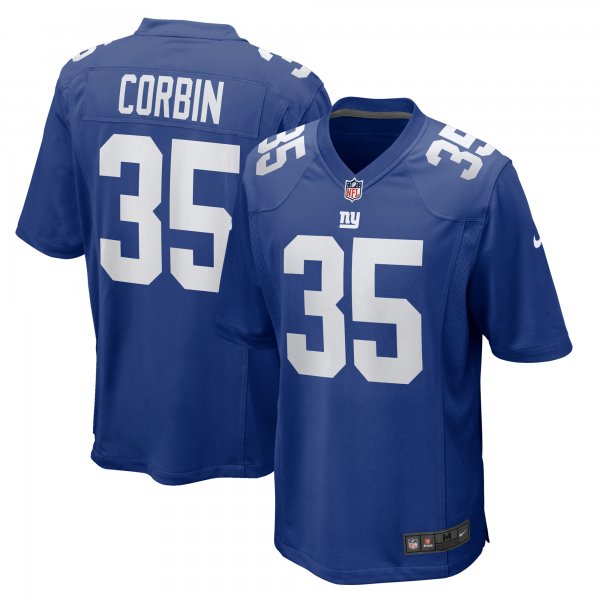 Men's New York Giants Jashaun Corbin Nike  Royal Team Game Jersey