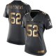 Nike Green Bay Packers #52 Clay Matthews Black Women's Stitched NFL Limited Gold Salute to Service Jersey