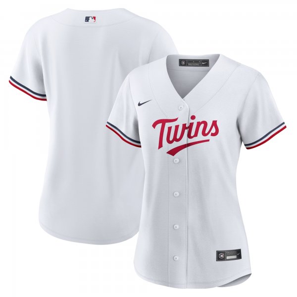 Women's Minnesota Twins Nike White Home Replica Team Logo Jersey