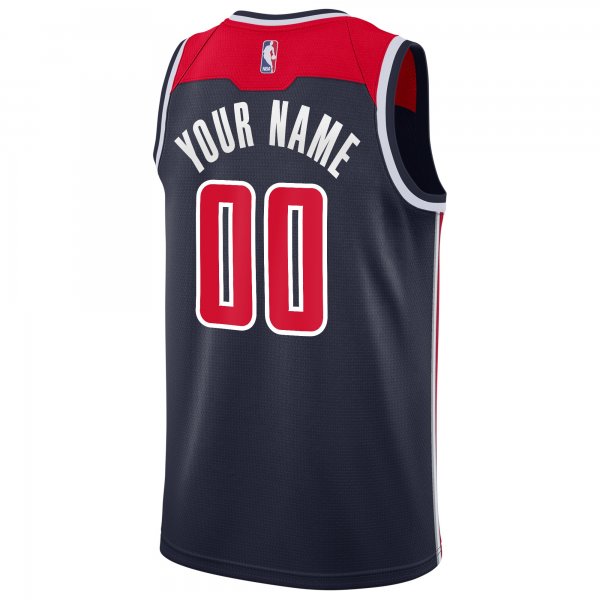 Men's Washington Wizards Nike Navy 2019/20 Custom Swingman Jersey - Statement Edition