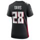 Women's Atlanta Falcons Mike Davis Nike Black Game Player Jersey