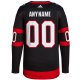 Men's Ottawa Senators  adidas Black Home  Primegreen Custom Jersey