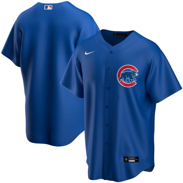 Men's Nike Chicago Cubs Blank Royal Alternate 2020 MLB Jersey