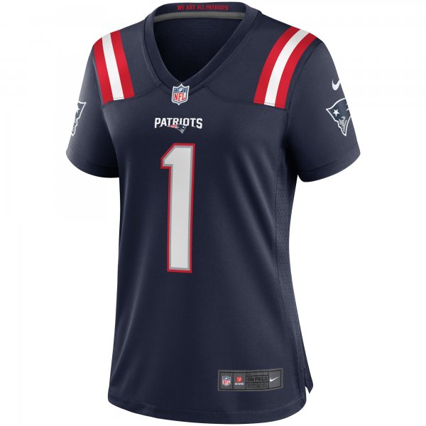 Women's New England Patriots Cam Newton Nike Navy Game Jersey