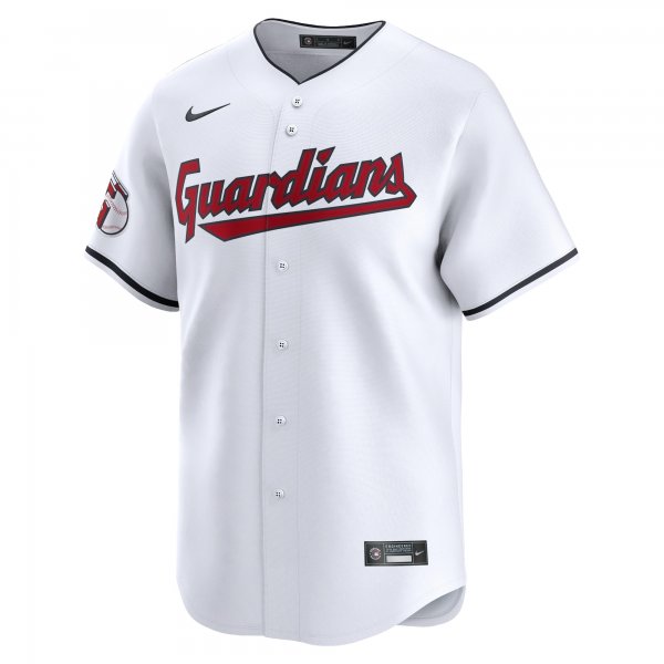 Youth Cleveland Guardians Nike White Home Limited Custom Jersey