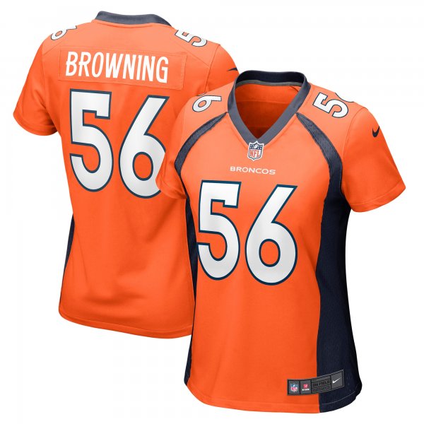 Women's Denver Broncos Baron Browning Nike Orange Game Jersey