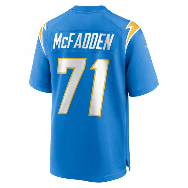 Men's Los Angeles Chargers Jordan McFadden Nike Powder Blue Team Game Jersey