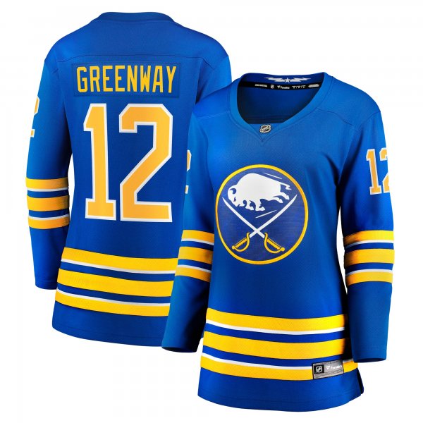 Women's Buffalo Sabres Jordan Greenway Fanatics Royal Home Breakaway Jersey