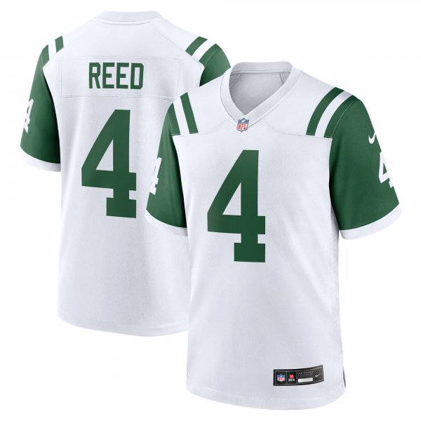 Men's New York Jets #4 D.J. Reed Nike White Classic Alternate Jersey