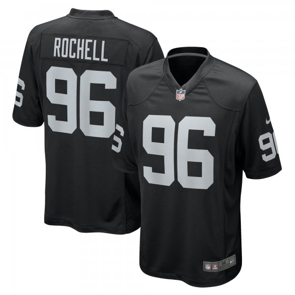 Men's Las Vegas Raiders Isaac Rochell Nike  Black Team Game Jersey