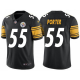 Youth Pittsburgh Steelers #55 Joey Porter Nike Black Team Color Stitched NFL Vapor Untouchable Limited Jersey