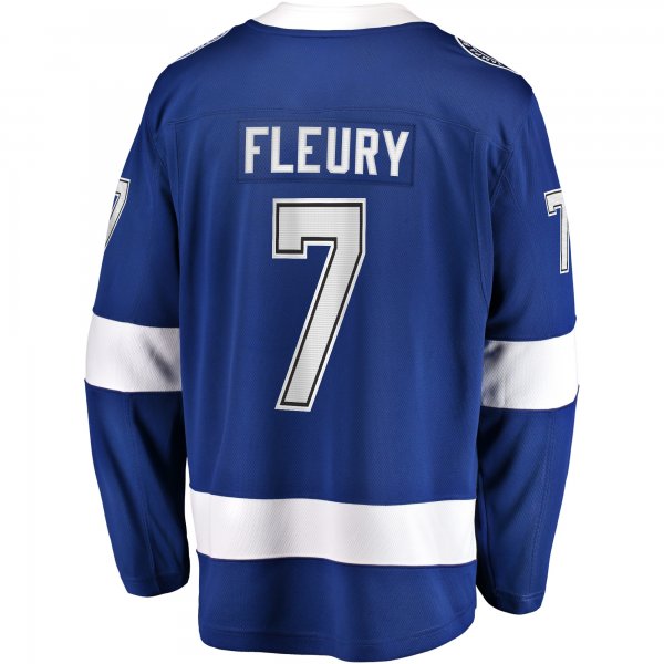 Men's Tampa Bay Lightning Haydn Fleury Fanatics Blue Home Premier Breakaway Player Jersey