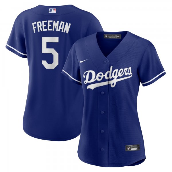 Women's Los Angeles Dodgers Freddie Freeman Nike Royal Alternate Replica Player Jersey