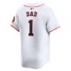 Men's Houston Astros Nike White #1 Dad Home Limited Jersey