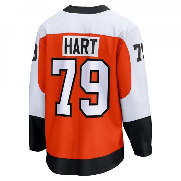 Men's Philadelphia Flyers Carter Hart Fanatics Orange Home Premier Breakaway Player Jersey