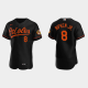 Men's Baltimore Orioles #8 Cal Ripken Jr. Black Alternate Flex Base MLB Jersey