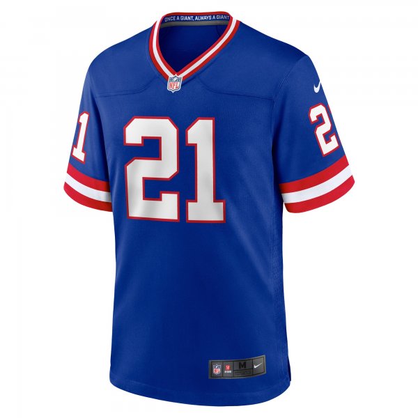 Men's New York Giants Tiki Barber Nike Royal Classic Retired Player Game Jersey