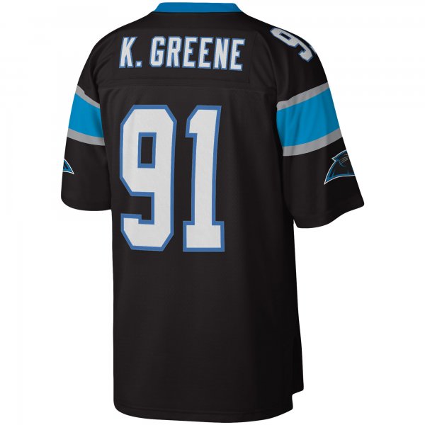 Men's Carolina Panthers Kevin Greene Mitchell & Ness Black Legacy Replica Jersey