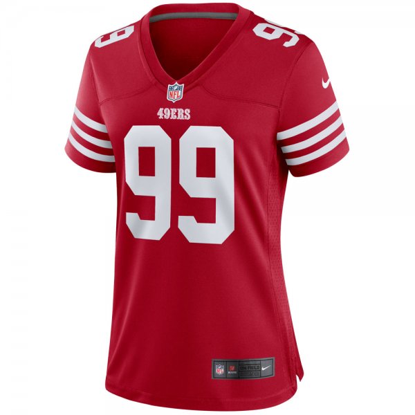 Women's San Francisco 49ers Javon Kinlaw Nike Scarlet Player Jersey