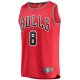 Men's Chicago Bulls Zach LaVine Fanatics Red Fast Break Replica Jersey - Icon Edition