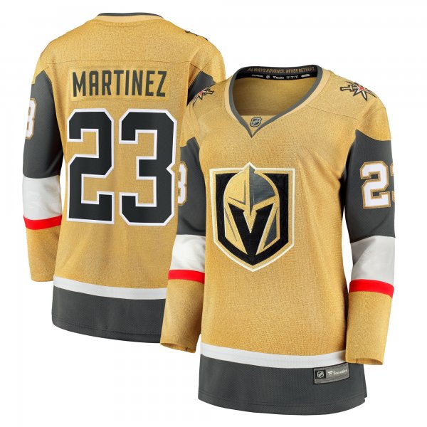 Women's Vegas Golden Knights Alec Martinez Fanatics Gold Alternate Breakaway Player Jersey