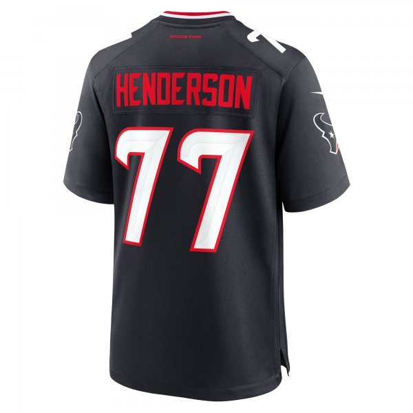 Men's Houston Texans LaDarius Henderson Nike  Navy Game Jersey