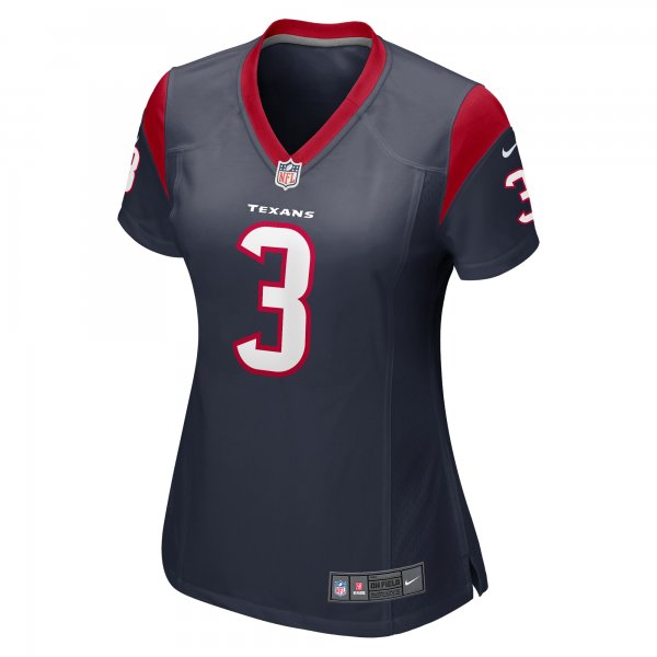 Women's Houston Texans Tank Dell Nike Navy Player Game Jersey