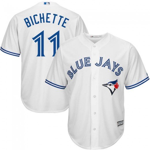 Youth Majestic Toronto Blue Jays #11 Bo Bichette White Cool Base Home NFL Jersey