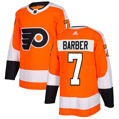 Adidas Philadelphia Flyers #7 Bill Barber Orange Home Stitched NHL Jersey