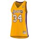 Women's Los Angeles Lakers Shaquille O'Neal Mitchell & Ness Gold 1999/00 Hardwood Classics Swingman Jersey