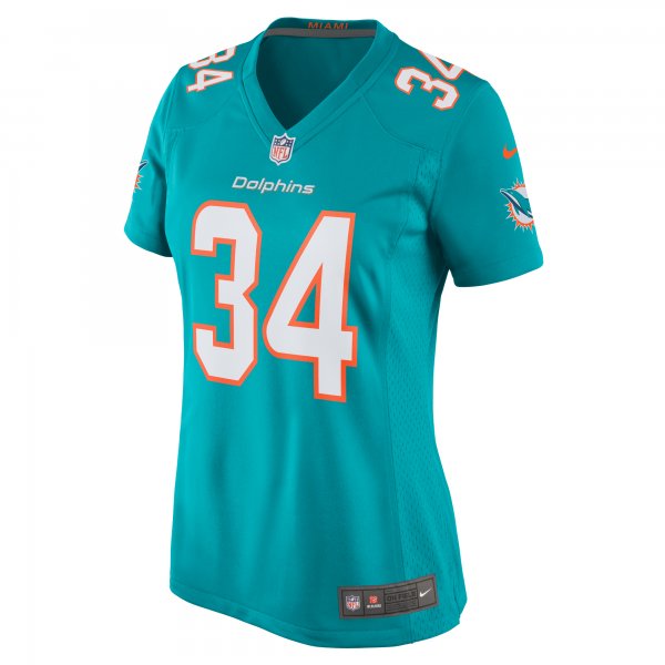 Women's Miami Dolphins Tino Ellis Nike Aqua Home Game Player Jersey