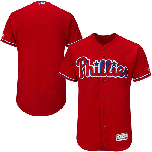 Philadelphia Phillies Blank Red Flexbase Collection Stitched MLB Jersey